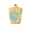 304 Stainless Steel Enamel Pendants STAS-I336-01G-02-1