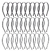 30Pcs 3 Styles Hair Accessories Iron Hair Band Findings OHAR-TA0001-08B-2