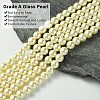 Eco-Friendly Glass Pearl Bead Strands X-HY-A008-8mm-RB003-3