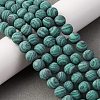 Synthetic Malachite Beads Strands G-F668-19-8mm-2