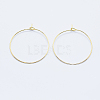 Long-Lasting Plated Brass Hoop Earrings Findings LS-KK-K204-179G-NF-1