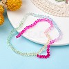 Transparent Baking Paint Glass Bead Strands GLAA-YW0003-17B-2