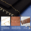 Kissitty 2 Styles Handmade Brass Cable Chains & Bar Link Chains CHC-KS0001-01-4