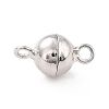 Anti-Tarnish Rhodium Plated 925 Sterling Silver Magnetic Clasps STER-A001-02B-P-1