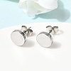 304 Stainless Steel Stud Earrings EJEW-L309-01B-P-2