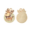 Christmas Alloy Enamel Pendants ENAM-D047-07G-07-1