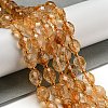 Natural Citrine Beads Strands G-N342-44-2