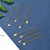 12Pcs 4 Styles 304 Stainless Steel Chain Extender FIND-FS0002-96A-7