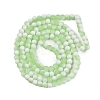 Frosted Crackle Glass Beads Strands GLAA-U001-8mm-M09-3