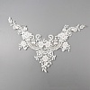 Hand Sewing Flower Pattern Rhinestone Costume Appliques PATC-WH0009-08A-3