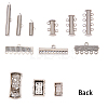 Brass Magnetic Slide Lock Clasps FIND-SC0001-03-5