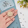 40Pcs 4 Colors Ion Plating(IP) 304 Stainless Steel Cup Pearl Peg Bails Pin Pendants STAS-UN0032-70-2