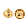 304 Stainless Steel Bead Cap Pendant Bails STAS-G224-24G-08-2