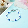 Round Glass Beaded Bracelet BJEW-JB06484-2