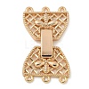 Brass Fold Over Clasps KK-N254-117G-02-1