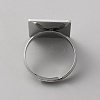Stainless Steel Tarot Card Adjustable Ring for Women RJEW-WH0001-018P-03-2