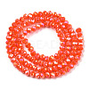 Electroplate Glass Beads Strands EGLA-A034-P4mm-B23-2