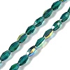 Electroplate Glass Beads Strands GLAA-Q101-03B-AB02-1