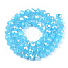 Electroplate Glass Beads Strands EGLA-A034-J10mm-B10-2