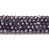 Transparent Electroplate Glass Beads Strands EGLA-A039-T2mm-A04-1
