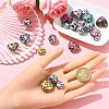 10Pcs 2 Styles UV Plating Opaque Acrylic Beads OACR-YW0003-44A-4
