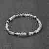 Natural Fluorite Beaded Stretch Bracelets BJEW-A117-A-38-2