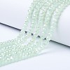 Electroplate Glass Beads Strands EGLA-A044-J1mm-B01-1