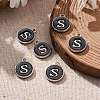 Platinum Plated Alloy Charms X-ENAM-S118-02S-P-5