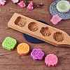 Flower & Flat Round & Square Wooden Press Mooncake Molds BAKE-SZ0001-04-2