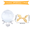 4Pcs 2 Colors Alloy Display Holder ODIS-GA0001-27-2