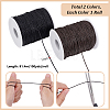 2 Rolls 2 Colors Waxed Cotton Cords YC-PH0001-52A-2