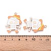 Halloween Theme Alloy Enamel Pendants ENAM-T022-54G-10-3