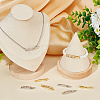 8Pcs 4 Styles Rack Plating Brass Clear Cubic Zirconia Watch Band Clasps ZIRC-BBC0002-02-4