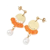 Brass Glass Seed Bead Chandelier Earrings EJEW-MZ00762-02-4