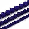 Opaque Glass Beads Strands X-GLAA-T032-P8mm-MD03-4