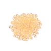 6/0 Inside Colours Transparent Glass Seed Beads X1-SEED-T007-07F-4