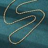 Long-Lasting Plated Brass Link Chain Necklaces NJEW-K112-14G-NF-1