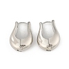 Brass Hoop Earrings for Women EJEW-U041-05P-4