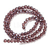 Transparent Electroplate Glass Beads Strands EGLA-A039-T4mm-A05-2