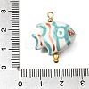 Ocean Themed Hand Painted Ceramic Porcelain Pendants PR-CBA0027-05G-08-3