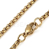 201 Stainless Steel Crystal Rhinestone Religion Virgin Mary Oval Pendant Box Chain Necklaces NJEW-D089-04G-3
