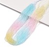 Transparent Gradient Color Glass Beads Strands GLAA-G101-2mm-16-1