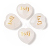 Natural Quartz Crystal Heart Engraving MBTI Figurines Statues for Home Office Desk Decorations X1-G-K353-05G-1