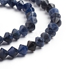 Natural Sodalite Beads Strands G-E560-E01-6mm-3