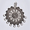 Tibetan Style Alloy Chandelier Components Links TIBE-F025-20AS-1