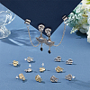 40Pcs 2 Color Alloy Stud Earring Findings FIND-DC0002-19-5