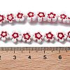 Handmade Millefiori Lampwork Beads Strands LAMP-F035-09O-4