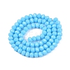 Opaque Solid Color Imitation Jade Glass Beads Strands EGLA-A044-P6mm-D08-3