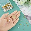 90Pcs 3 Colors Brass Screw Clasps FIND-HY0001-04-3