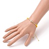 Adjustable Nylon Cord Braided Bead Bracelet BJEW-JB05732-04-5
